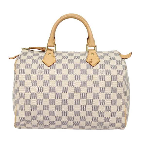LOUIS VUITTON Damier Azur Speedy 30 Hand Bag N41533 LV Auth 88905AV - Picture 2 of 16